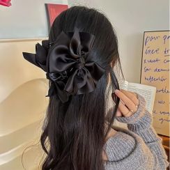 90Pcs French Oversized Satin Bow Hair Clip